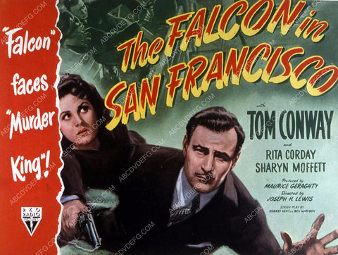 Tom Conway Rita Corday film The Falcon in San Francisco 35m-10587