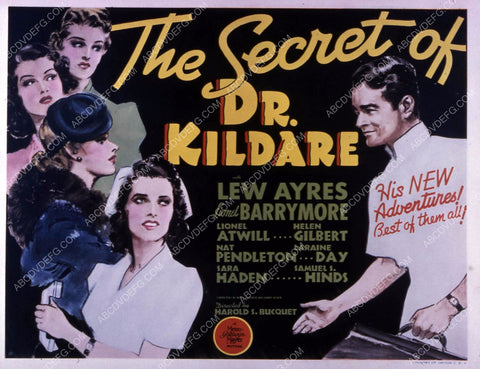 Lew Ayres Helen Gilbert Laraine Day film The Secret of Dr. Kildare 35m-10594