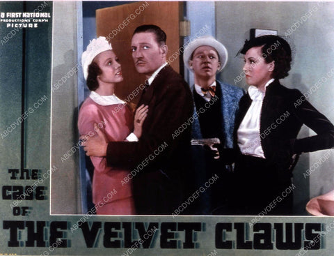 Warren William Claire Dodd Wini Shaw film The Case of the Velvet Claws 35m-10614
