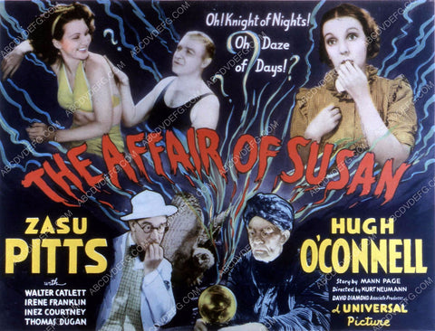Zasu Pitts Hugh O'Connell Irene Franklin film The Affair of Susan 35m-10645
