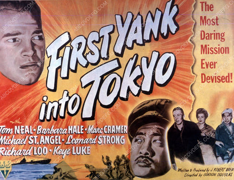 Tom Neal Richard Loo WWII propaganda film First Yank Into Tokyo 35m-10662