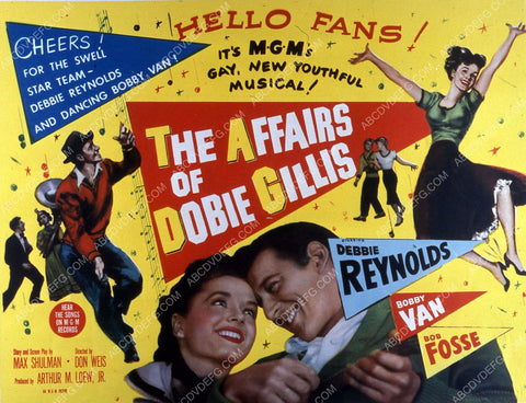 Debbie Reynolds Bobby Van Bob Fosse film The Affairs of Dobie Gillis 35m-10667