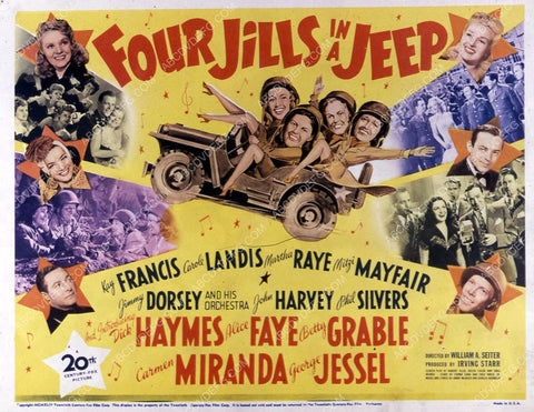 Kay Francis Carole Landis Martha Raye Mitzi Mayfair Four Jills in a Jeep 35m-10684