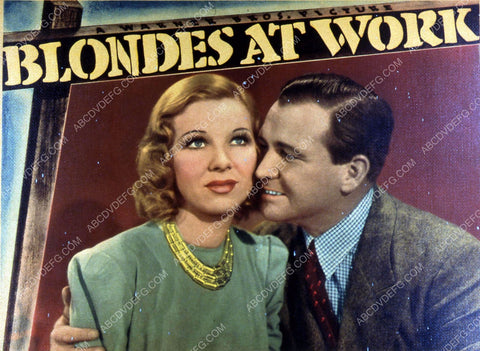 Glenda Farrell Barton MacLane film Blondes at Work 35m-10699