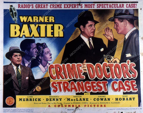 Warner Baxter Reginald Denny film Crime Doctor's Strangest Case 35m-10862