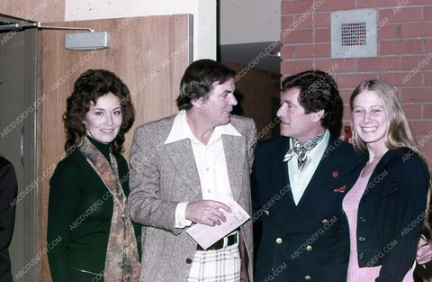 Peter Marshall Hugh O'Brian and fans maybe 35m-11225