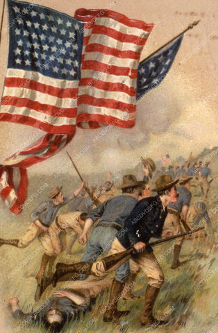 Spanish American War troops capture San Juan Hill Cuba 35m-11725
