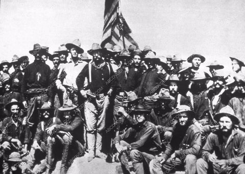 news photo Teddy Roosevelt and the Rough Riders on San Juan Hill Cuba 35m-11735