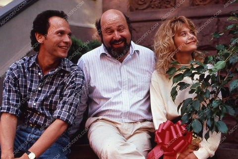 Billy Crystal director Rob Reiner & Meg Ryan on set film When Harry Met Sally 35m-12665