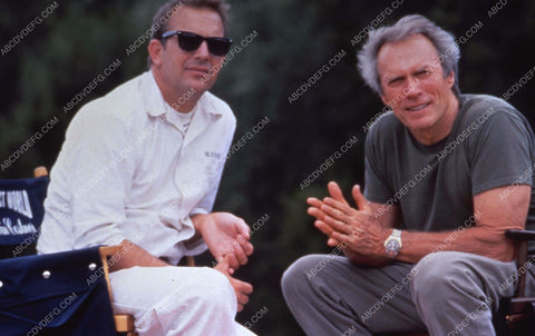 Kevin Costner Clint Eastwood on set film A Perfect World 35m-12856