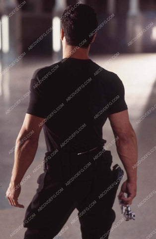 Sylvester Stallone on set film Demolition Man 35m-13930