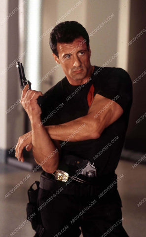 Sylvester Stallone on set film Demolition Man 35m-13936