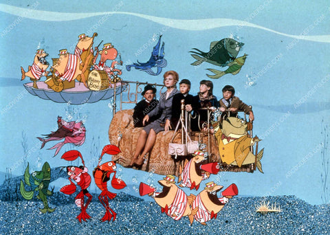 animated characters Angela Lansbury w the kids film Bedknobs and Broomsticks 35m-14113