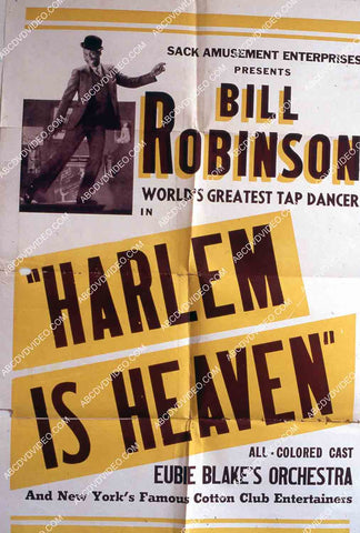 Bill Robinson all black cast film Harlem Is Heaven 35m-14556