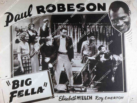 Paul Robeson Elisabeth Welch Roy Emerton all black cast film Big Fella 35m-14585