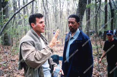 director Gary Fleder Morgan Freeman on location film Kiss the Girls 35m-14674