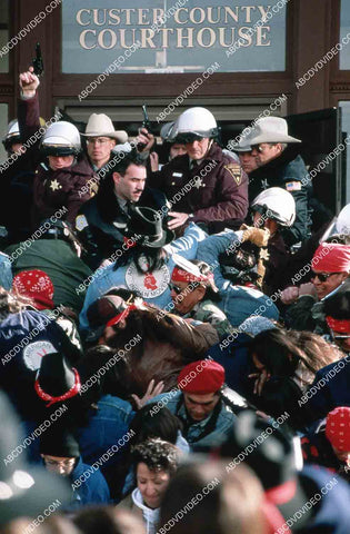 political riot scene TVM Lakota Woman Siege at Wounded Knee 35m-14706