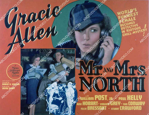 Gracie Allen William Post Jr film Mr & Mrs North 35m-15007