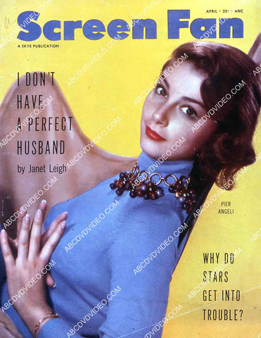 Pier Angeli Screen Fan magazine cover 35m-15075