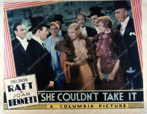 George Raft Joan Bennett film She Couldn't Take It 35m-1513
