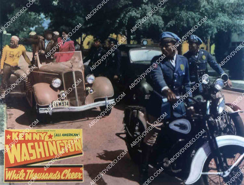 Kenny Washington Mantan Moreland Harley Davidson cop motorcycle all black cast film While Thousands Cheer 35m-15190