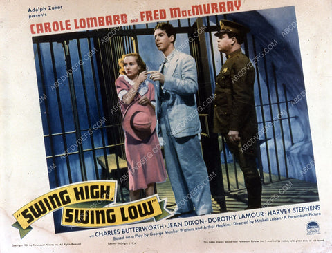 Carole Lombard Fred MacMurray film Swing High, Swing Low 35m-1531