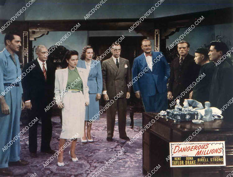 Kent Taylor Dona Drake and cast film Dangerous Millions 35m-15340