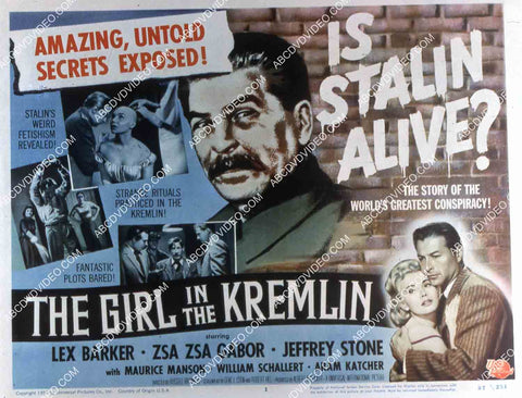 Lex Barker Zsa Zsa Gabor film The Girl in the Kremlin 35m-15533