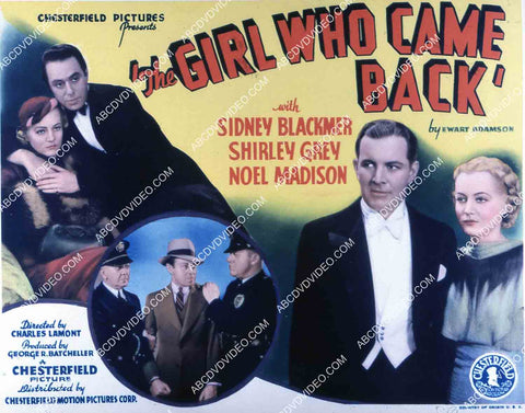Sidney Blackmer Shirley Grey film The Girl Who Came Back 35m-15590
