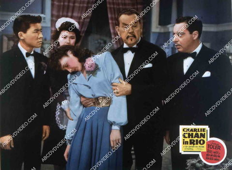 Victor Sen Yung Jacqueline Dalya Sidney Toler Harold Huber film Charlie Chan in Rio 35m-15613