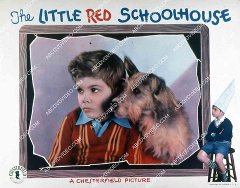 Dickie Moore and his dog film The Little Red Schoolhouse 35m-15979