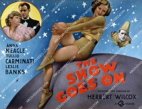 Anna Neagle Tullio Carminati film The Show Goes On 35m-16052