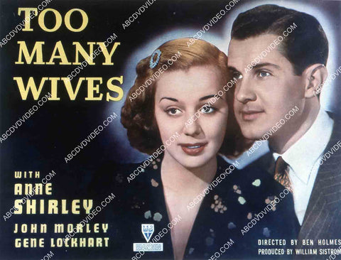 Anne Shirley John Morley film Too Many Wives 35m-16171