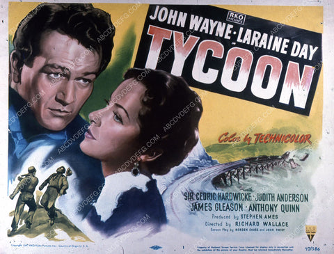 John Wayne Laraine Day film Tycoon 35m-2456