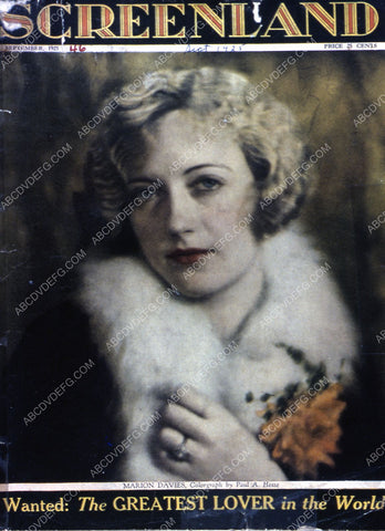 Marion Davies Screenland magazine cover 35m-2533