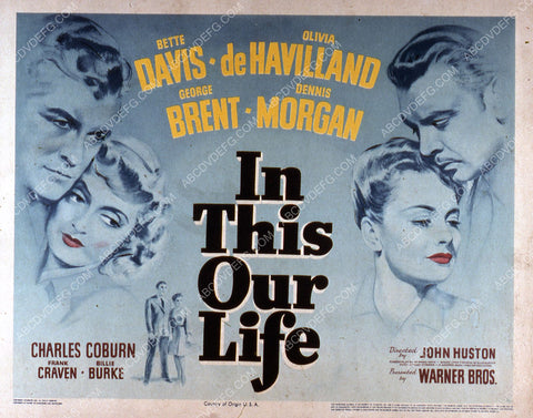 Bette Davis Olivia de Havilland film In This Our Life 35m-2575