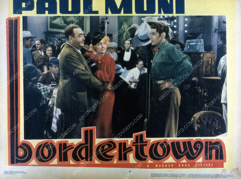 Paul Muni Eugene Pallette Bette Davis film Bordertown 35m-2595