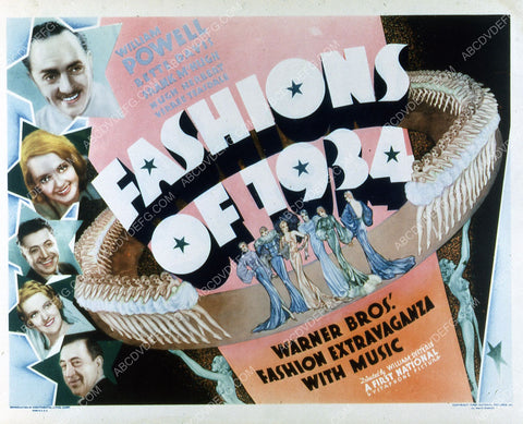 William Powell Bette Davis film Fashions of 1934 35m-2597