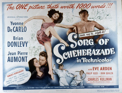 Yvonne De Carlo Brian Donlevy film Song of Scheherazade 35m-2641
