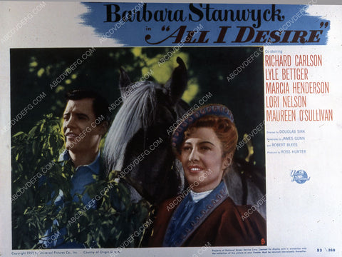 Richard Carlson Barbara Stanwyck film All I Desire 35m-2726