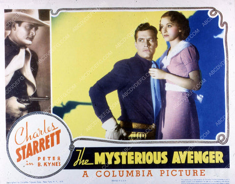 Charles Starrett Joan Perry film The Mysterious Avenger 35m-3529