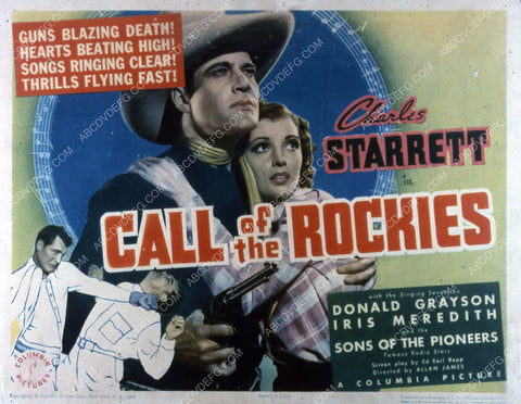Charles Starrett Iris Meredith film Call of the Rockies 35m-3530