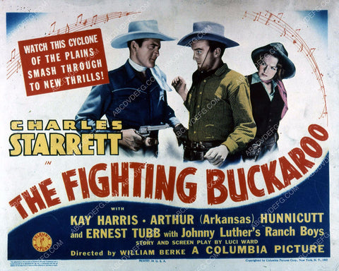 Charles Starrett Kay Harris film The Fighting Buckaroo 35m-3531