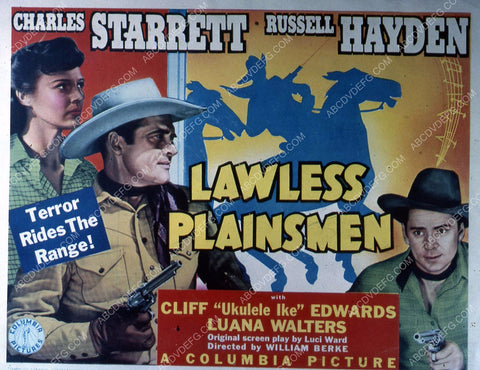 Charles Starrett Luana Walters western film Lawless Plainsmen 35m-3535
