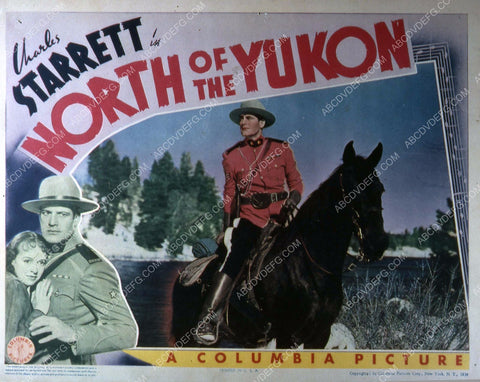 Charles Starrett as RCMP film North of the Yukon 35m-3536