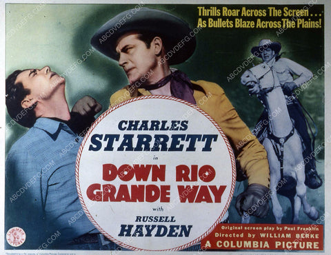 Charles Starrett western film Down Rio Grande Way 35m-3537
