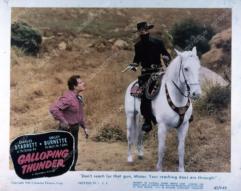 Charles Starrett as the Durango Kid film Galloping Thunder 35m-3540