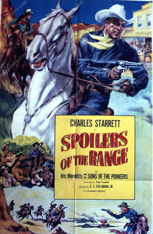 Charles Starrett film Spoilers of the Range 35m-3541