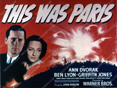 Ben Lyon Ann Dvorak film This Was Paris 35m-3795