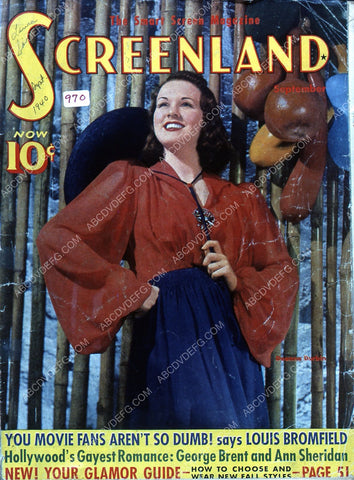 Deanna Durbin Screenland magazine cover 35m-3822